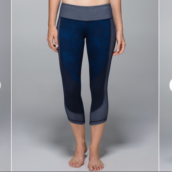 lululemon athletica Pants - Lululemon Wunder Under Crop sashiko 4